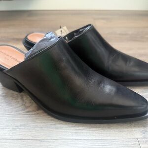 Banana Republic Black Leather Mules (7.5)